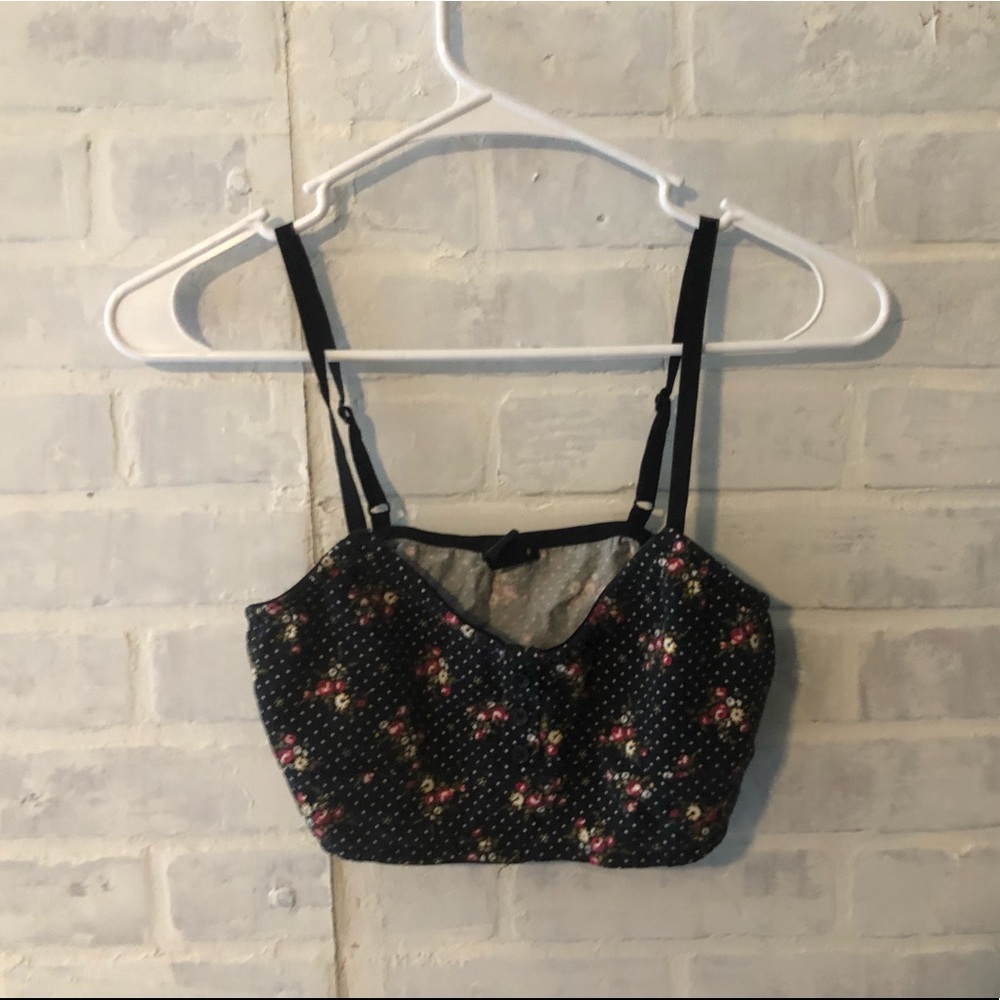Floral Print Bra/Crop Top